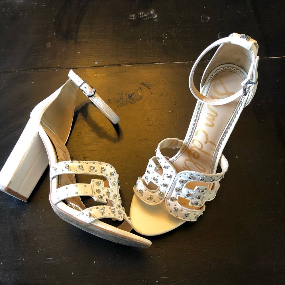 Sam Edelman White High Heels SZ 7.5